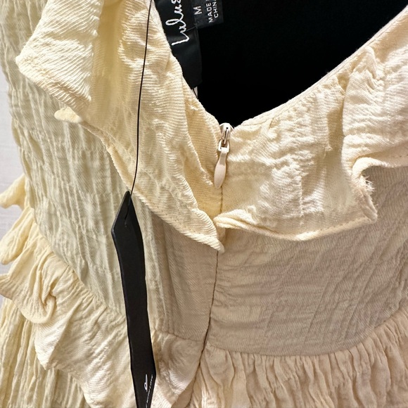 Lulu's Yellow Ruffle Mini Dress - Picture 10 of 12